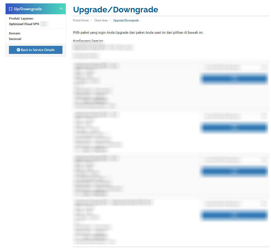 Pilihan Paket Optimized Cloud VPS