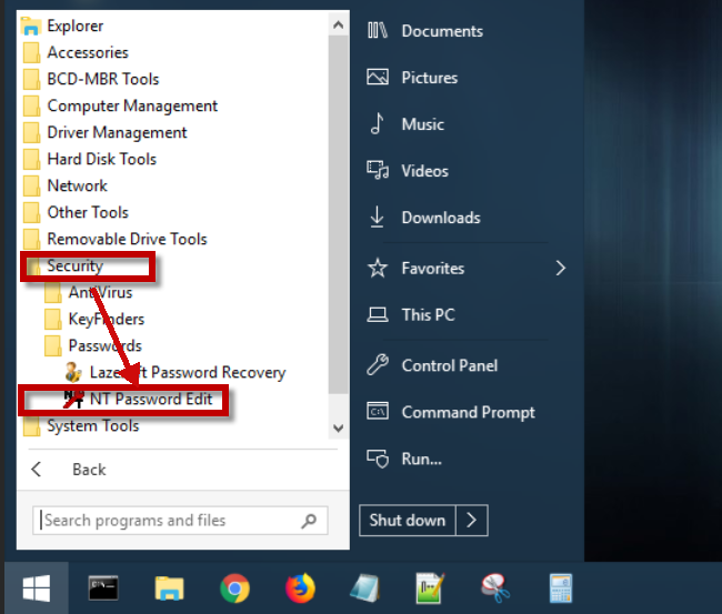 Aplikasi NT Password Edit