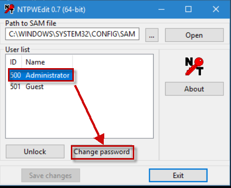 Pilih Akun Administrator