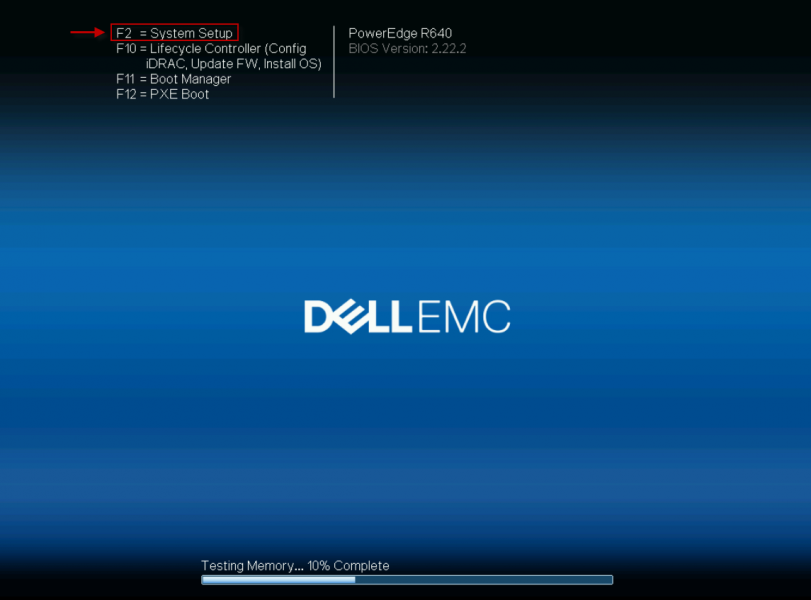 System Setup Dell PowerEdge