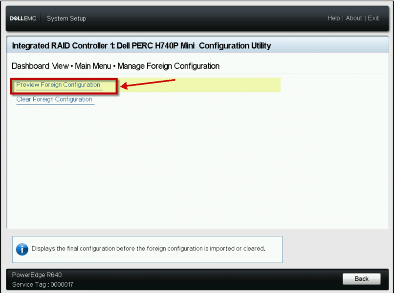 Preview Foreign Configuration