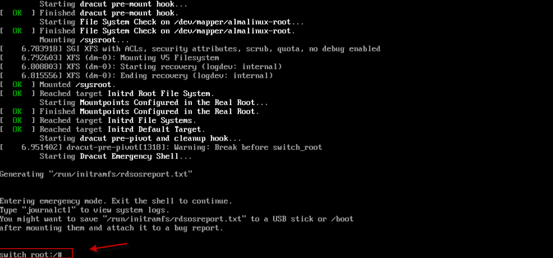 Emergency Shell Prompt